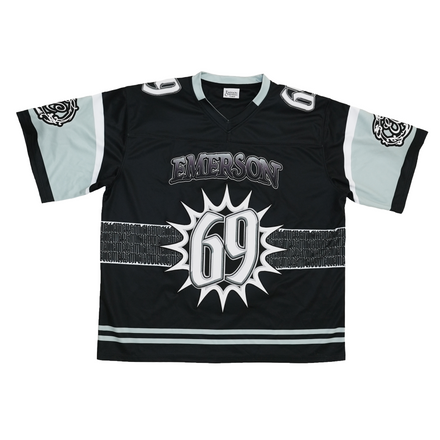 69 Football Jersey Black