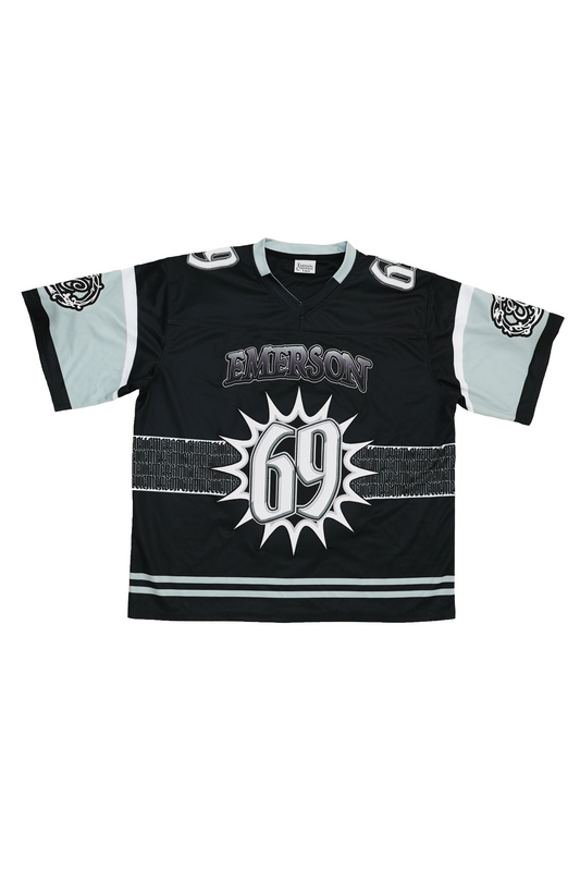 69 Football Jersey Black