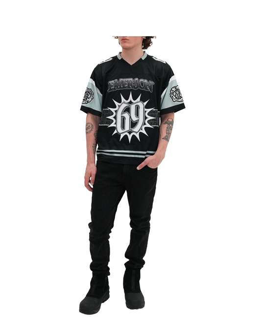 69 Football Jersey Black