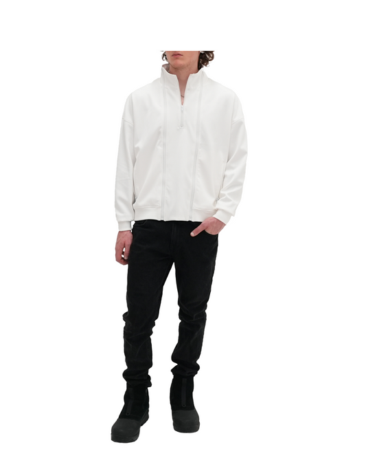 Triple Zip Jacket White