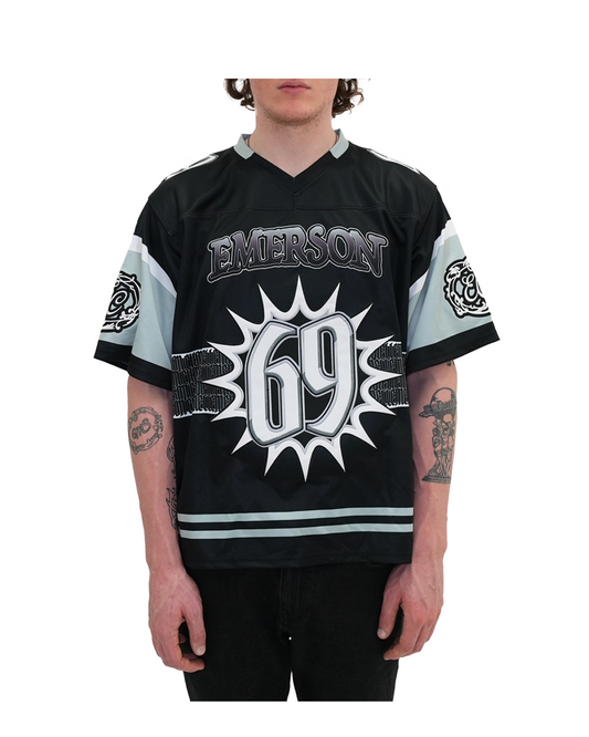 69 Football Jersey Black