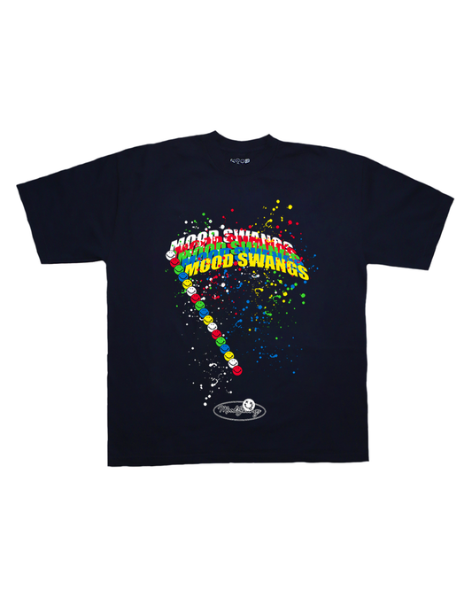 Splattered Midnight Blue Tee