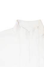 Load image into Gallery viewer, Triple Zip Quarter Jacket White

