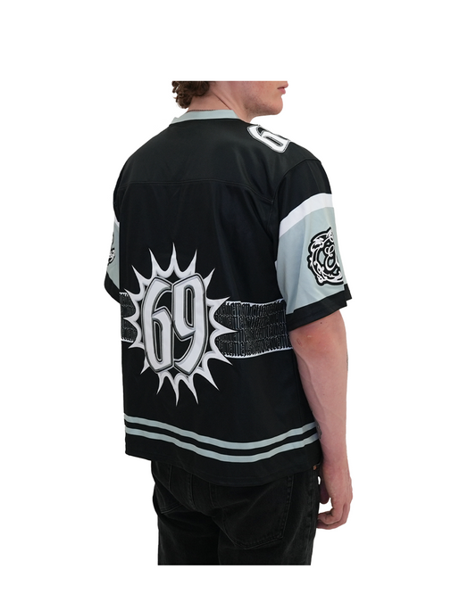 69 Football Jersey Black