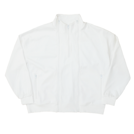 Triple Zip Jacket White