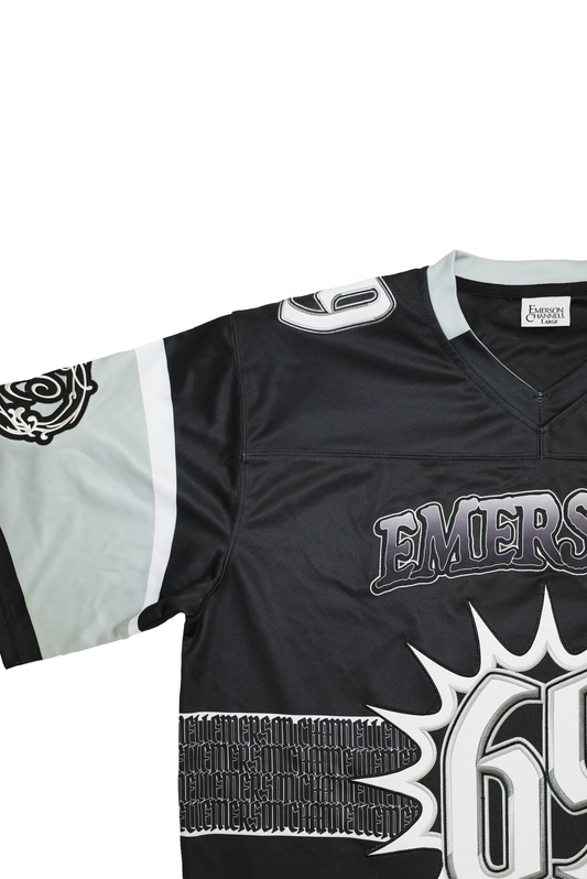 69 Football Jersey Black