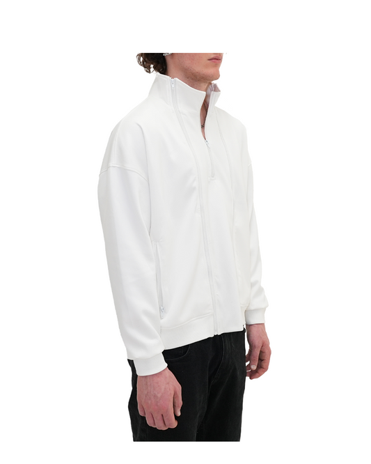 Triple Zip Jacket White
